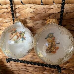 Christmas Classics Set of 5 Vintage Animals Holiday Bulbs